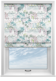 Sunset Boulevard, Watercolour - Twist&Fit Roman Blind